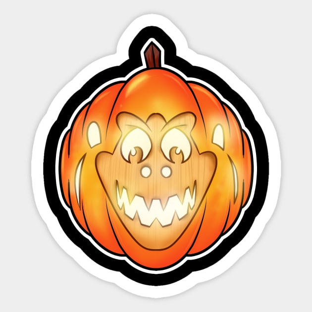 Mr. BaX jack-o-lantern Sticker by SilverBaX